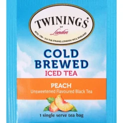 Twinings Cold Brewed Peach Tea Bags, 20/Box (F10055)