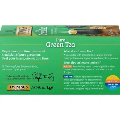 Twinings Green Tea Bags, 25/Box (TNA51732)