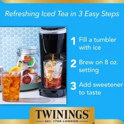 Twinings Pure Rooibos Red Herbal Tea, Keurig® K-Cup® Pods, 24/Box (TNA85791)