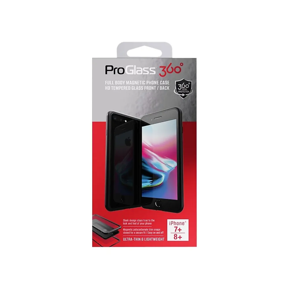 Tzumi ProGlass Transparent/Black Case for iPhone 7 Plus/iPhone 8 Plus (6596ST)