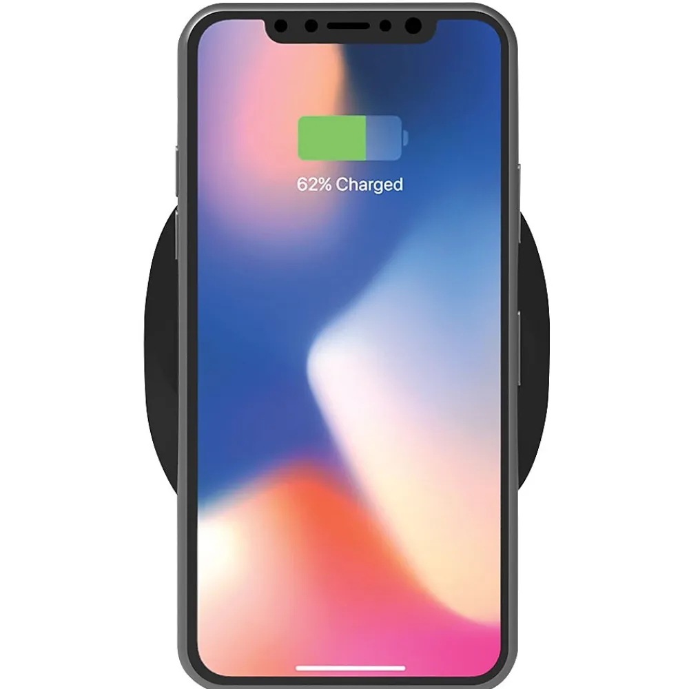 Wireless Power Desk Pad, 10 Watt, Black<Tzumi Best