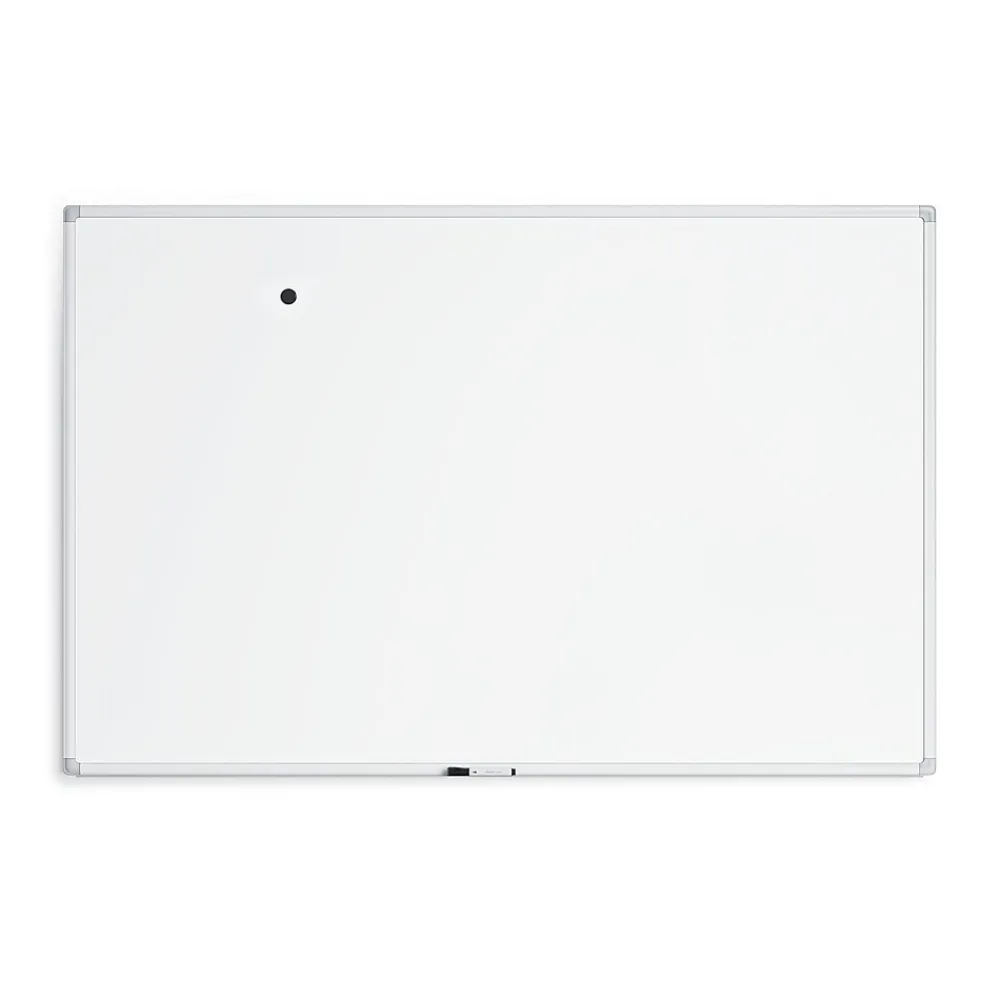 Dry Erase*U Brands Magnetic Porcelain Dry-Erase Whiteboard, Aluminum Frame, 6' x 4' (4901U00-01)