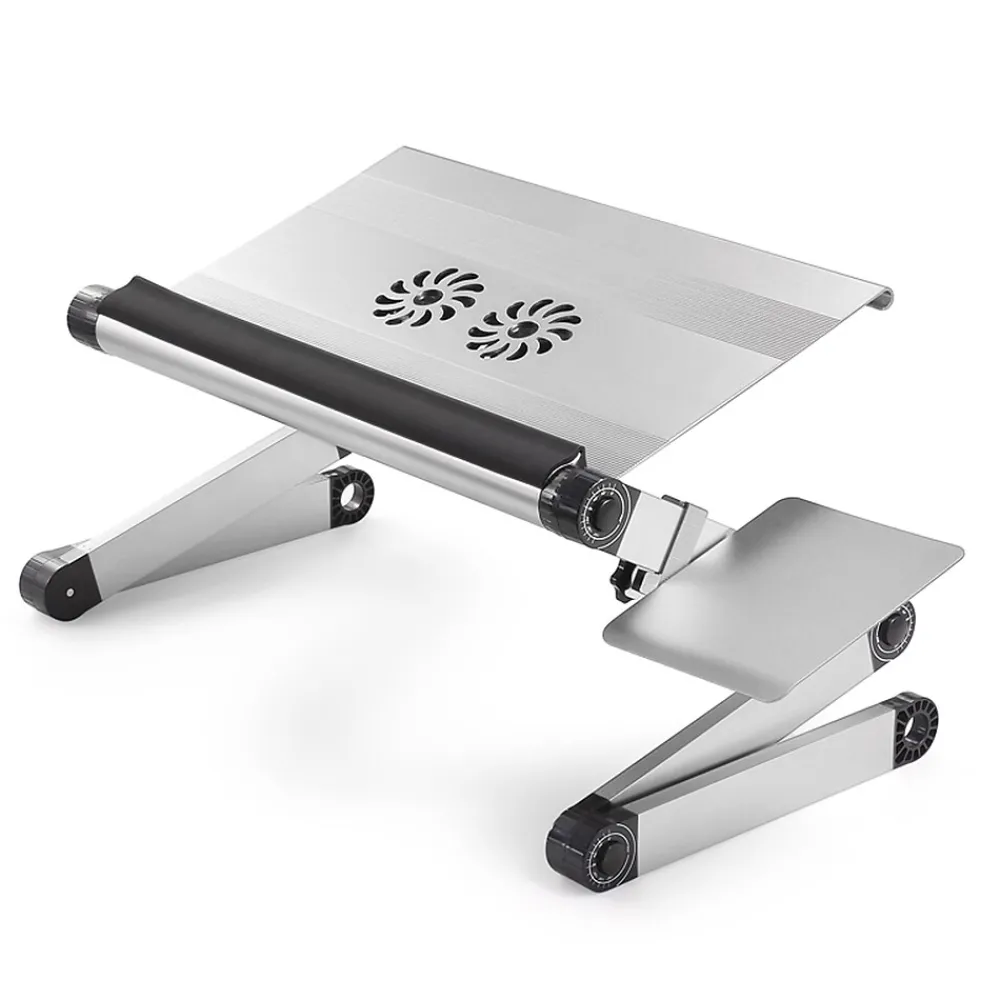 WorkEZ Cool Laptop Riser, 18 x 11”, Silver (WECs)<Uncaged Ergonomics Discount