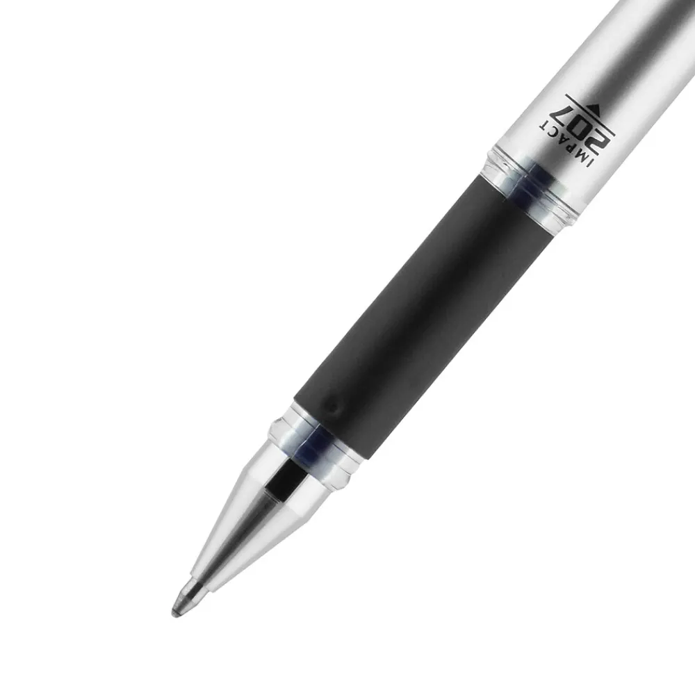 Pens|uni-ball 207 Impact Gel Pens, Bold Point, Blue Ink, 12/Pack (65801)