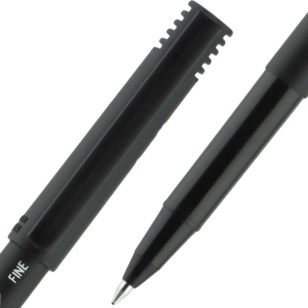 Pens|uni-ball uniball Onyx Rollerball Pens, Fine Point, 0.7mm, Black Ink, Dozen (60143)