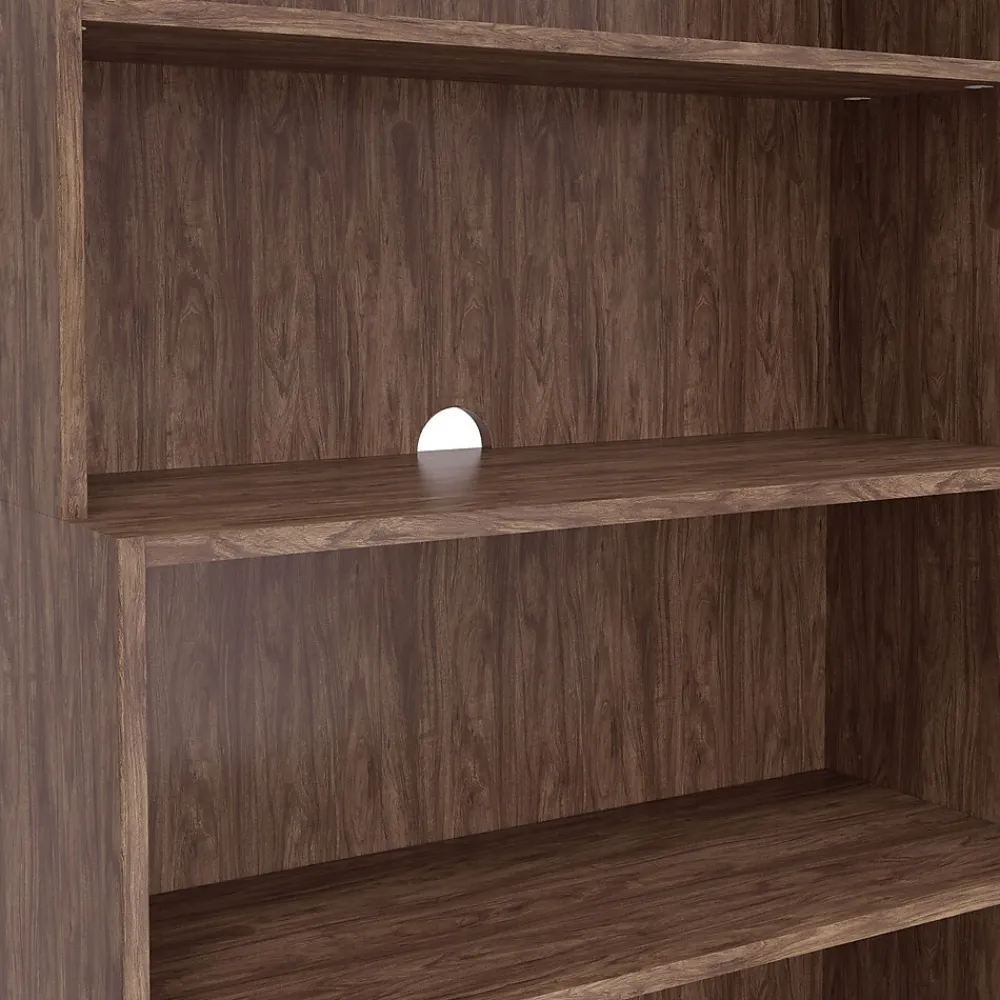 Bookcases*Union & Scale ™ Essentials 5 Shelf 72"H Laminate Bookcase, (UN56975) Espresso