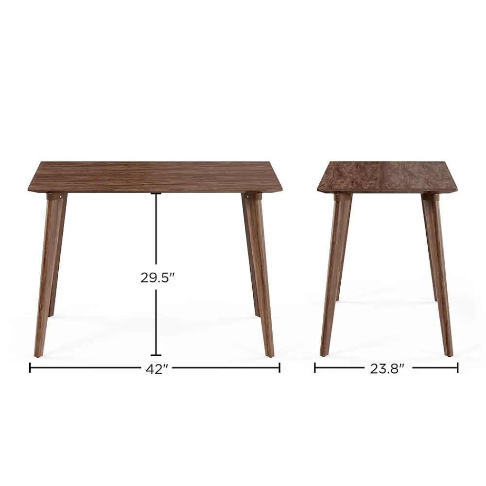 Office Desks*Union & Scale ™ MidMod 42"W Writing Desk, Espresso (UN60412-CC)