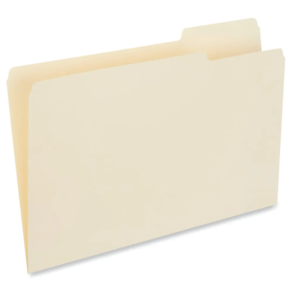File Folders|Universal File Folder, Legal Size, Manila, 100/Box (UNV15123)