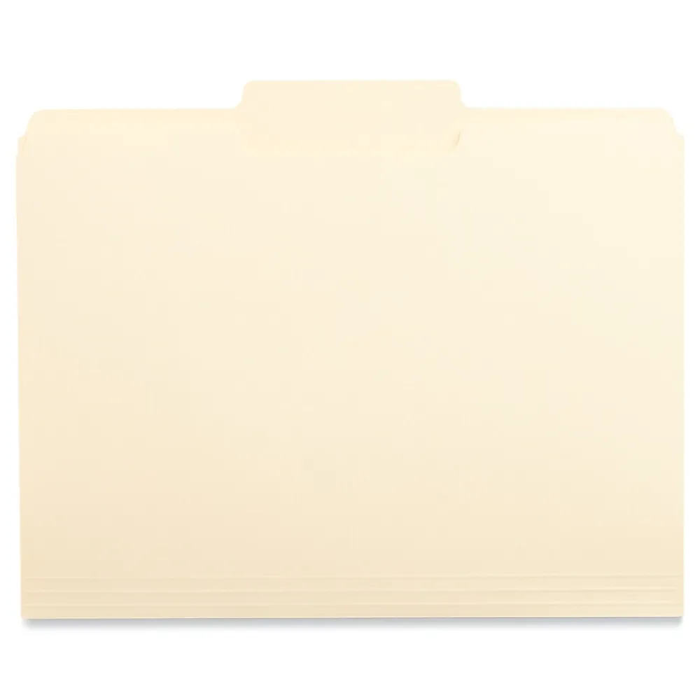 File Folders|Universal File Folder, Letter Size, Manila, 100/Box (UNV12122)