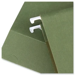 Hanging File Folders|Universal Reinforced Recycled Hanging File Folder, Legal Size, Green, 25/Box (UNV14153)