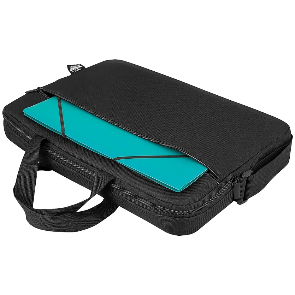 Laptop Bags|Urban Factory NYLEE 17.3" Polyester Water Resistant Laptop Bag, Black, 20/Pack (KIT17UBFX20PKSTP)