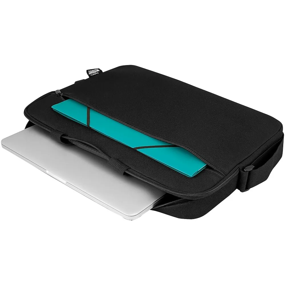 Laptop Bags|Urban Factory NYLEE 15.6" Polyester Water Resistant Laptop Bag, Black, 20/Pack (KIT15UBFX20PKSTP)
