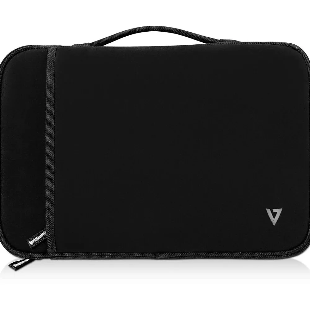 Laptop Sleeve, Black Neoprene (CSE12HS-BLK-9N)<V7 Hot