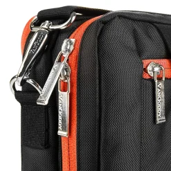 Laptop Briefcase, Black/Orange Nylon (PT_NBKLEA294_17)<Vangoddy Outlet