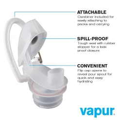 Vapur Anti-Bottle Collapsible Wide Mouth Water Bottle, 23 oz., Lavender (10282)