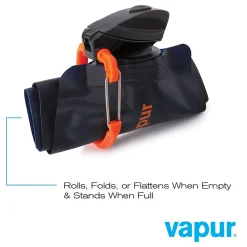 Vapur Anti-Bottle Collapsible Wide Mouth Water Bottle, 34 oz., Nightblue (10215)