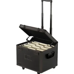 File Storage|Vaultz Locking Mobile File Chest, Letter/Legal, Tactical Black (VZ00307)