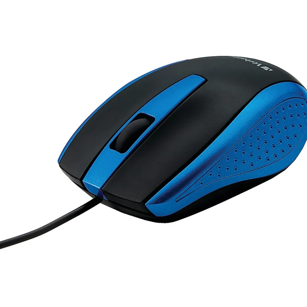 Outlet Verbatim Corded Notebook Optical 99743 Mouse, Blue