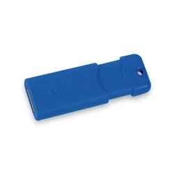 Hot Verbatim PinStripe 32GB USB 3.2 Type A Flash Drive, Blue, Red, 2/Pack (70056)