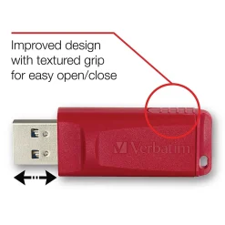Clearance Verbatim Store 'n' Go 16GB USB 2.0 Type A Flash Drive, Assorted (99123)