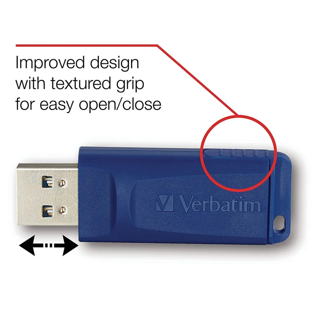 Outlet Verbatim Store 'n' Go 64GB USB 2.0 Flash Drive, 2/Pack (99812)
