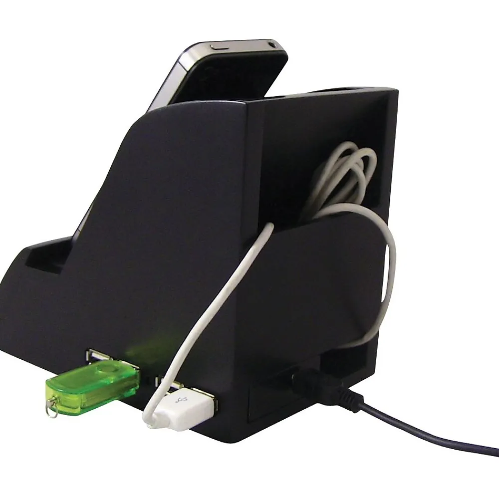 Smart Charge Pencil Cup™, With 4-Port USB Hub<Victor Technology Online