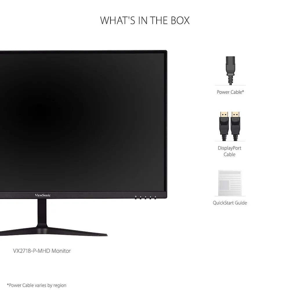 New ViewSonic 27" 165 Hz LED Gaming Monitor, Black (VX2718-P-MHD)