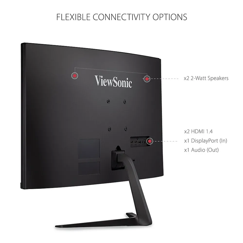 ViewSonic 27" Curved 180Hz LED Gaming Monitor, Black (VX2718-PC-MHD)