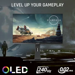 ViewSonic 26.5" 240Hz LED Gaming Monitor, White (XG272-2K-OLED)