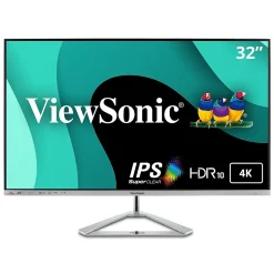 Outlet ViewSonic 32" 4K Ultra HD 60Hz LCD Monitor, Silver (VX3276-4K-MHD)