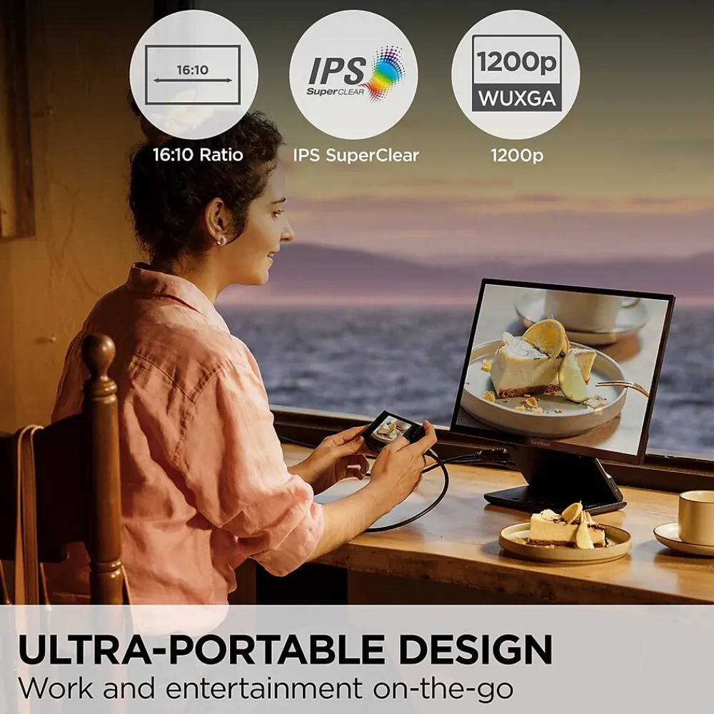 Online ViewSonic ColorPro 16" 75Hz LED Monitor, Black (VP1656)