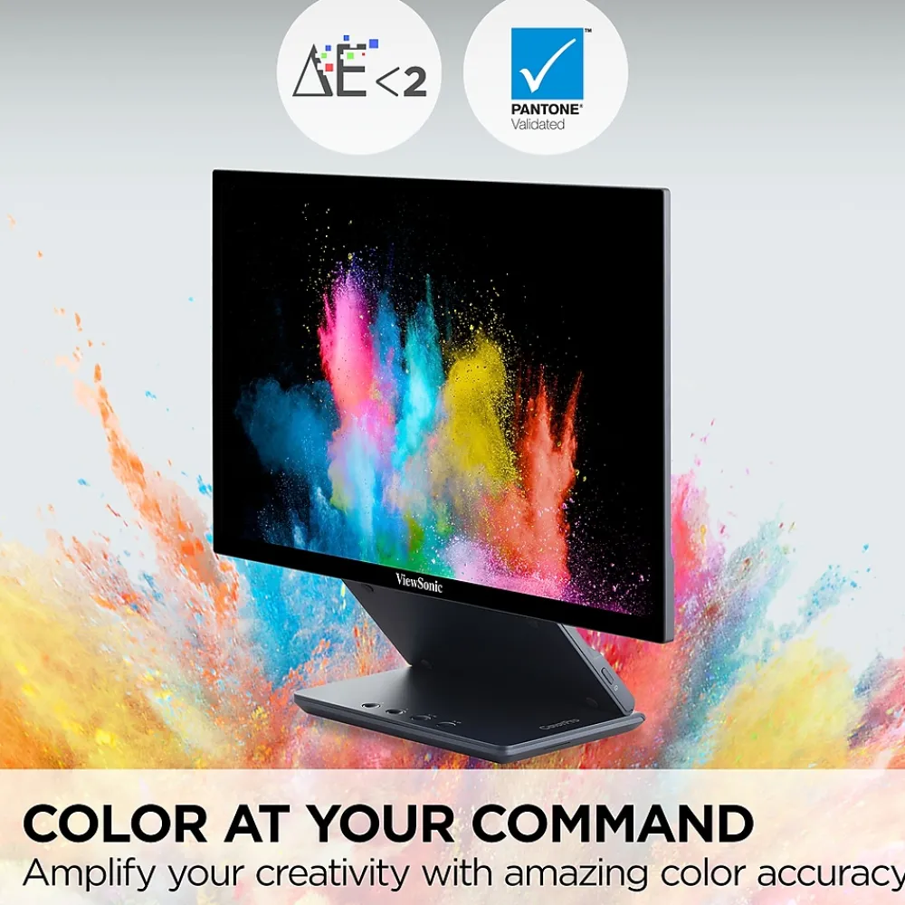 Online ViewSonic ColorPro 16" 75Hz LED Monitor, Black (VP1656)