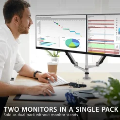 Best ViewSonic Dual Pack Head-Only 24" 100 Hz LED Monitor, Black (VA2456-MHD_H2)