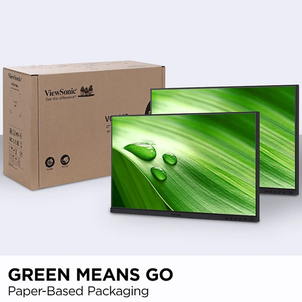 Clearance ViewSonic Dual Pack Head-Only 24" 60Hz LCD Monitor, Black (VG2448A-2_H2)