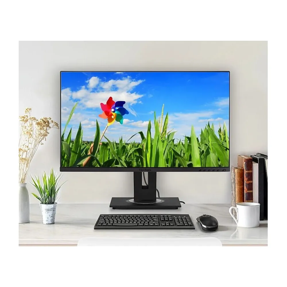 New ViewSonic Ergonomic 27" 60Hz LCD Monitor, Black (VG2756A-2K)