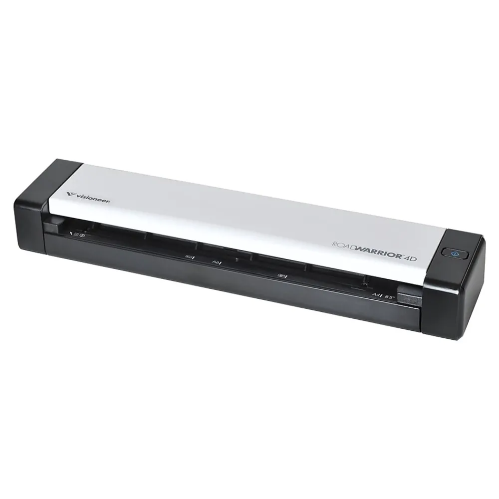 Visioneer RoadWarrior RW4D-U Sheetfed Portable Scanner, Black/White