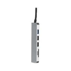 Vivitar Creator Series 6-Port USB-C Hub, Silver (VIVRW7320-NOC-STK-16)