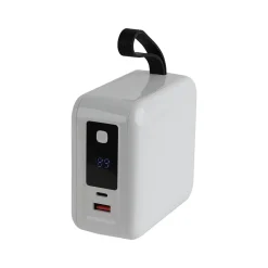 PWRFL ProCharger USB-A/USB-C Power Bank, 27000mAh, White (PWR3010-WHT-T35-12)<Vivitar Best