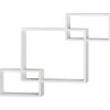 Shelving*V-Light 6-Shelf Wood Mounted Decorative Unit, 27.4", White (VW161016W)