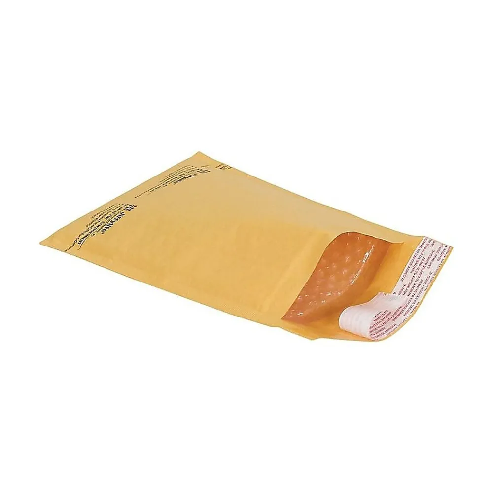 SI Products 4"W x 8"L Peel & Seal Bubble Mailer, #000, 250/Carton (B851SSR)