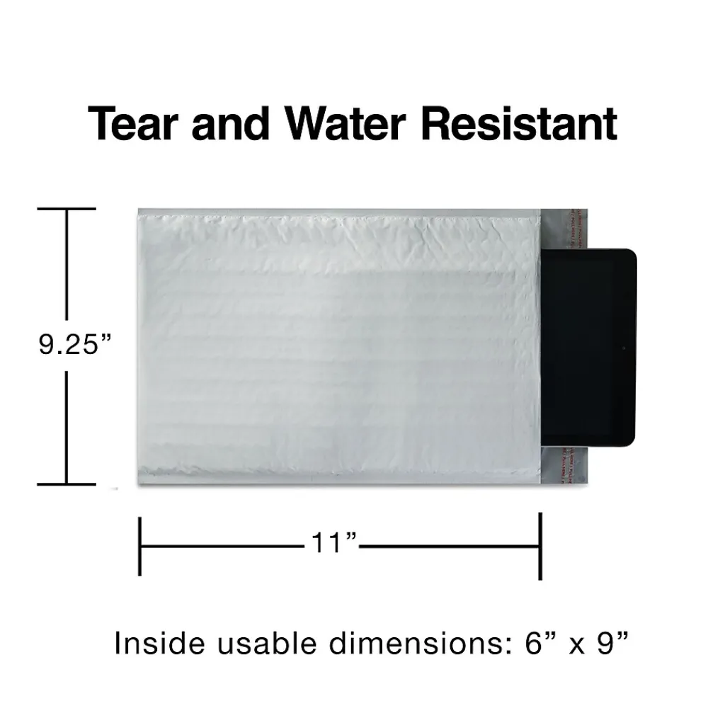 Staples 8.5"W x 11"L Peel & Seal Bubble Mailer, #2, 8/Pack (51627-CC)