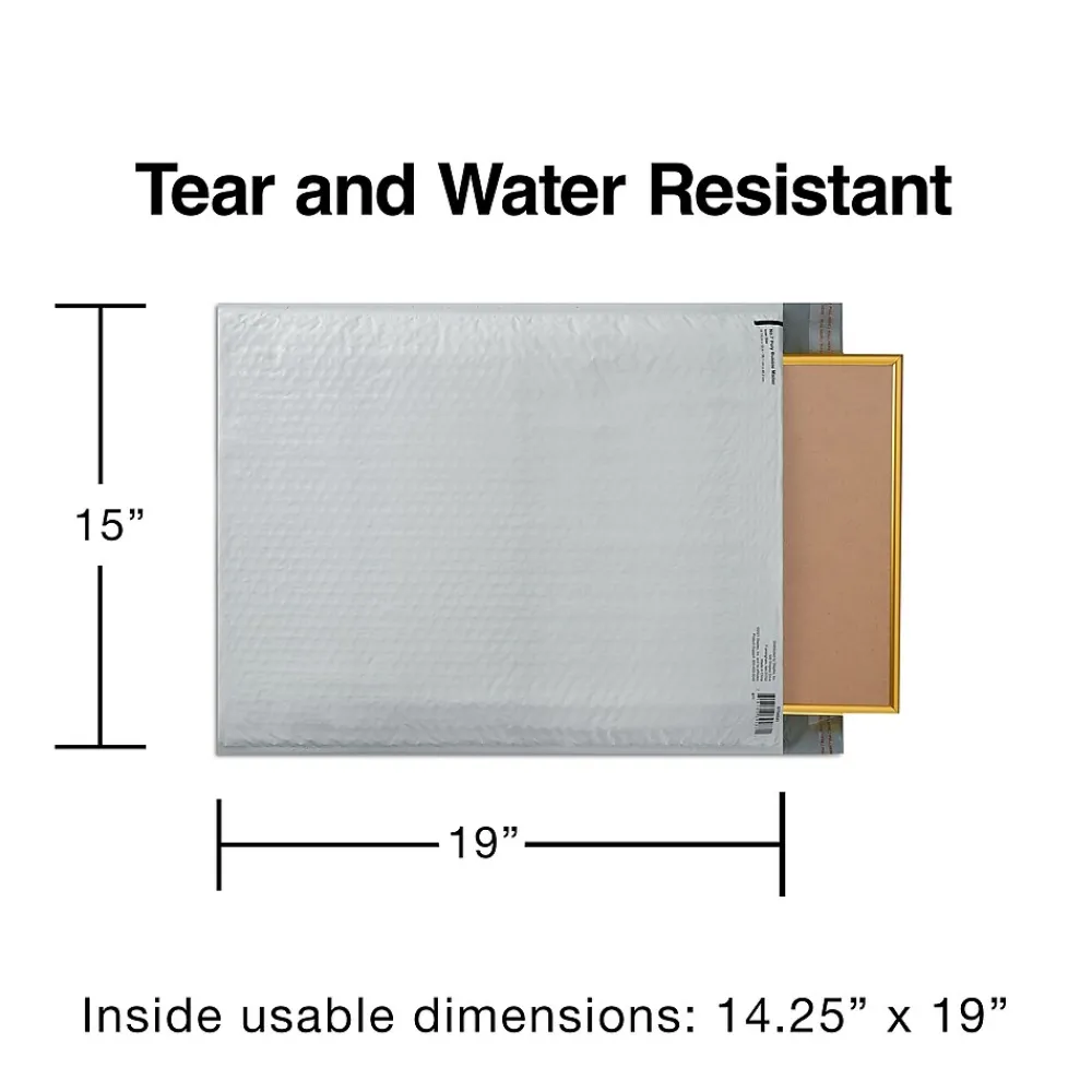 Best Staples 14.25"W x 19"L Self-Sealing Bubble Mailer, #00 (56541)