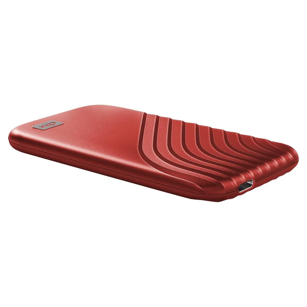 Best WD My Passport SSD 2TB USB 3.2 External Solid-State Drive, Red (BAGF0020BRD-WESN)