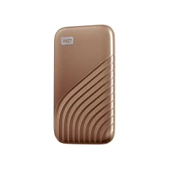 Outlet WD My Passport 2TB USB 3.2 External Solid-State Drive, Gold (BAGF0020BGD-WESN)