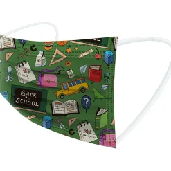 WeCare Disposable Face Masks, Kids, Assorted Back to School Designs, 50/Pack (WMN100125)