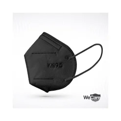 WeCare Disposable KN95 Face Mask, Adult, Black, 20 Masks/Box, 50 Boxes/Pack (TBN202937)