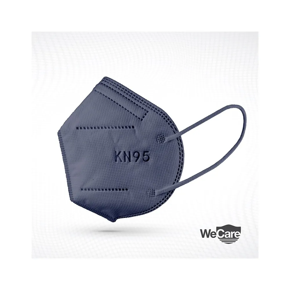 Disposable KN95 Face Mask, Adult, Navy, 20 Masks/Box, 50 Boxes/Pack (TBN203233)<WeCare