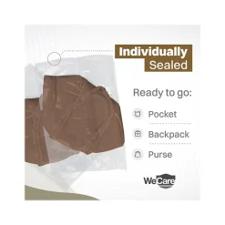 WeCare Earth Tones Disposable KN95 Fabric Face Masks, One Size, Assorted Colors, 20/Pack, 50 Packs/Carton (TBN203262)