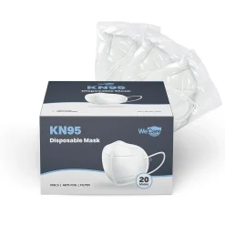 WeCare KN95 Disposable Face Mask, Adult, White, 20/Pack (WMN100002)