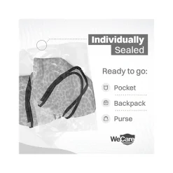WeCare Leopard Print Disposable KN95 Fabric Face Masks, One Size, Assorted Colors, 20/Pack, 3 Packs/Carton (TBN203256)